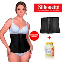 Faja Cinturilla Reductor Silhouette Negro Original Más 1 Lipocream